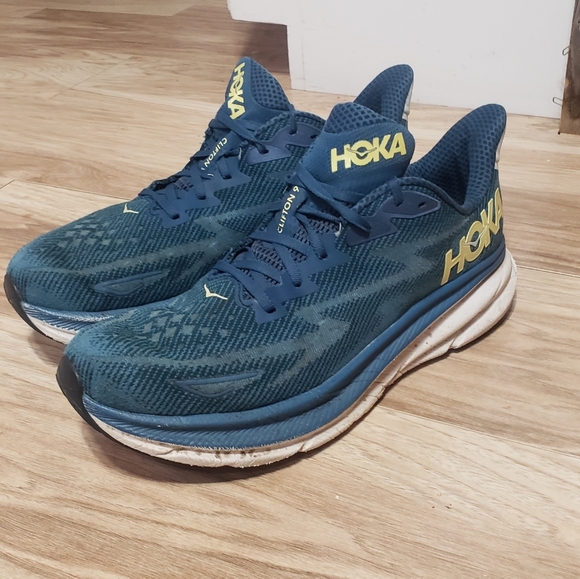 Hoka Other - Mens Hoka Size 13 Running Shoe Midnight Ocean Blue White Sole Breathable